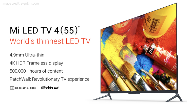 Xiaomi Mi TV 4 Appears to be The Cheapest 4K HDR TV in India